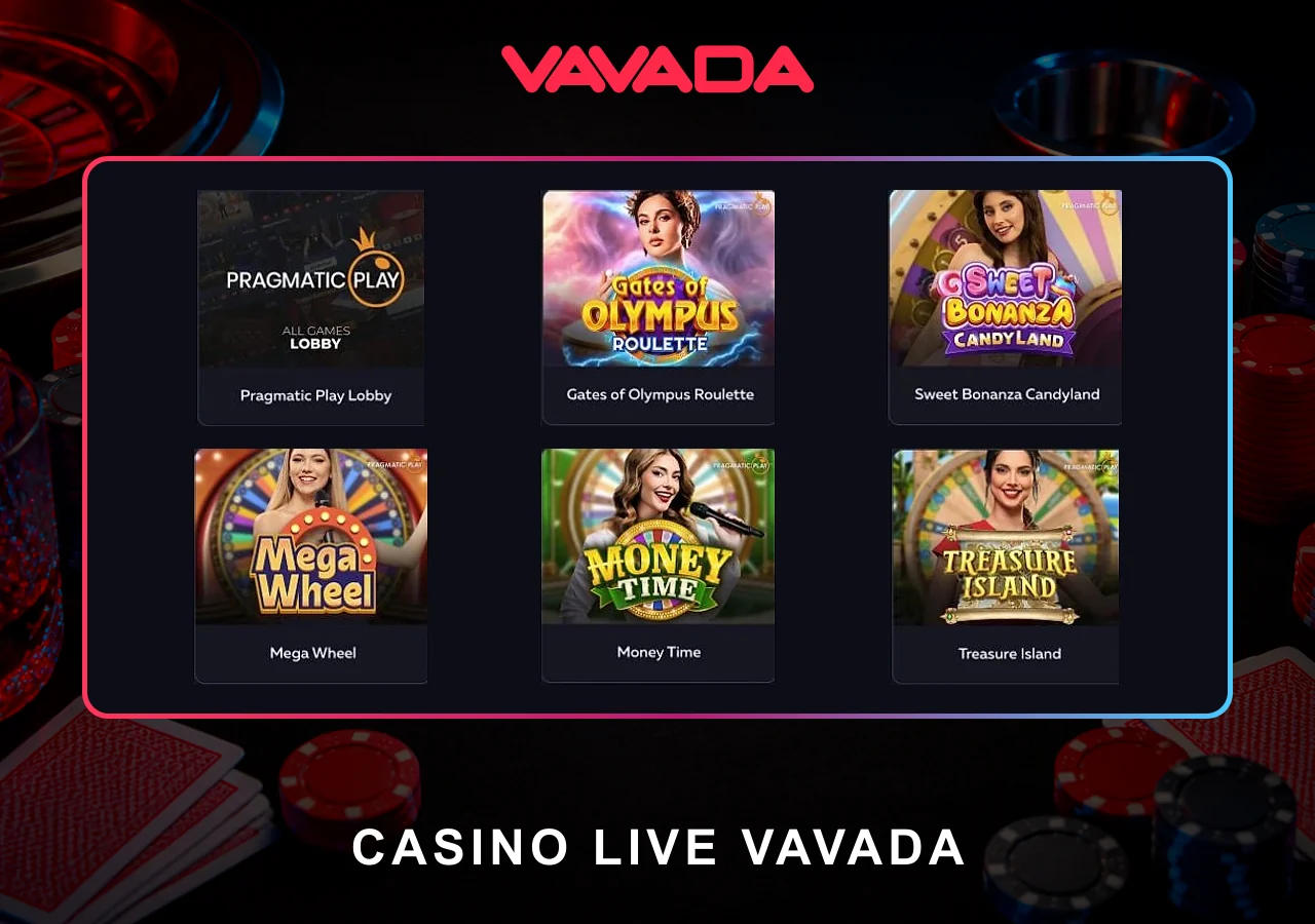 Casino live Vavada: ruletka, blackjack, baccarat i teleturnieje na żywo.
